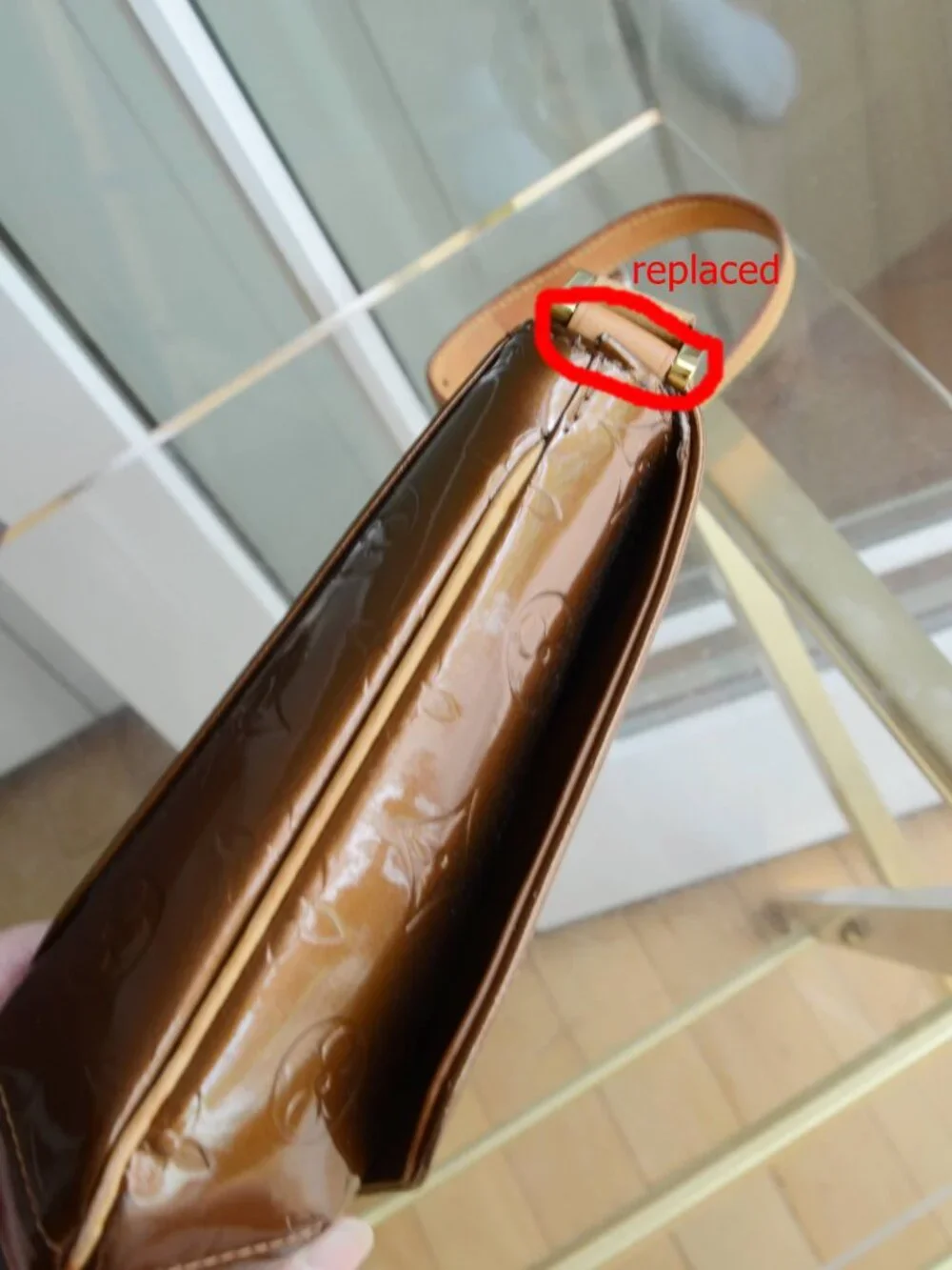 Louis Vuitton Vernis Thompson Street Bronze